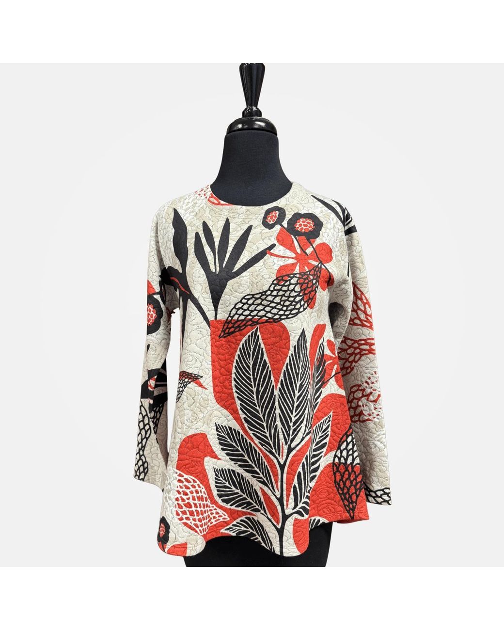Inoa Red Marple Crew Neck Top