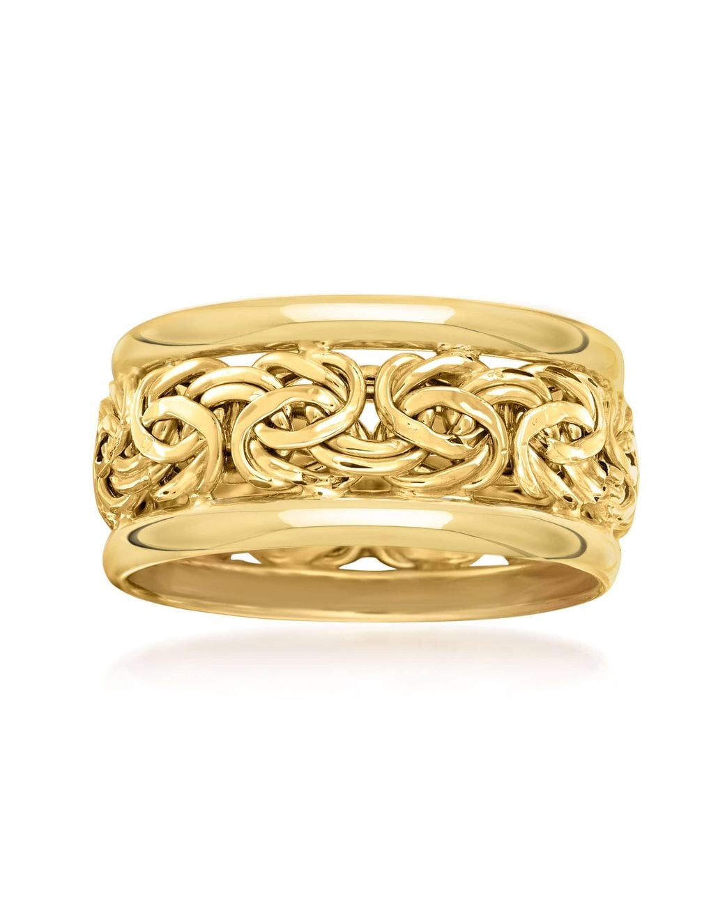 Ross-Simons Metallic 14Kt Bordered Byzantine Ring