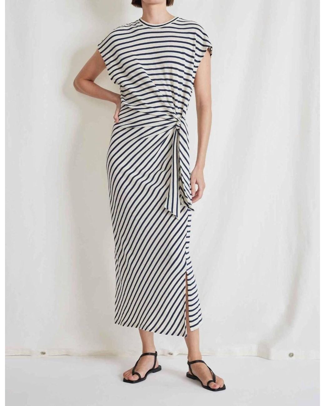 Apiece Apart Vanina Cinched Waist Dress Lyst