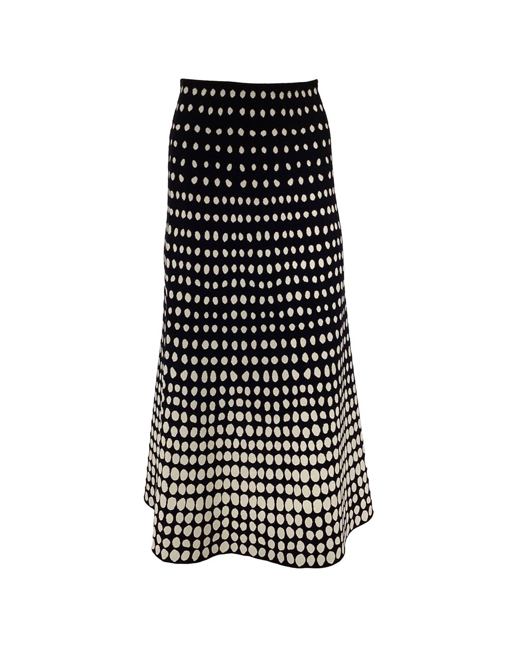 Mango Polka Dot Midi Skirt In Brown