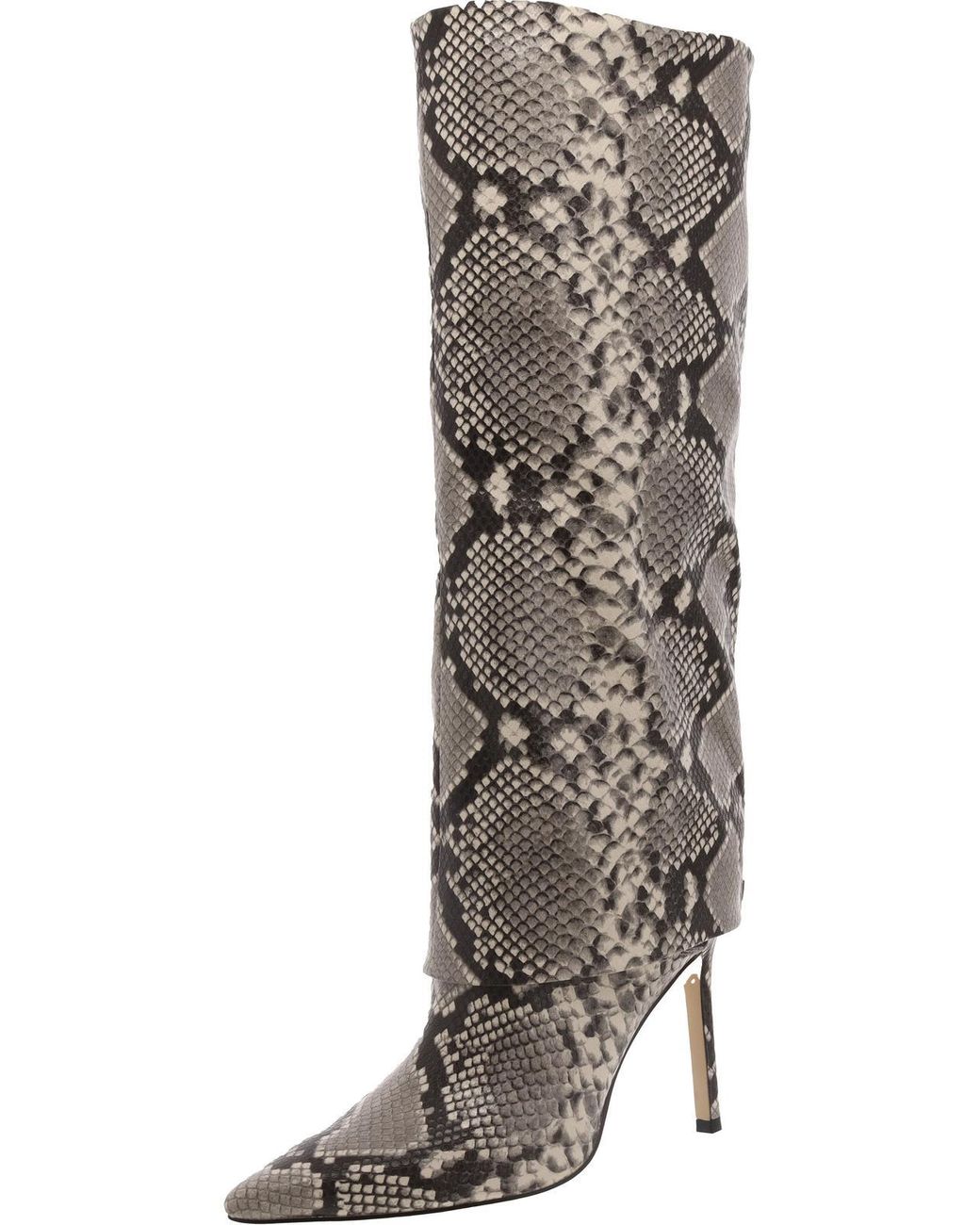 Guess Sabola Pointed Heel Dressy Knee High Boots in Gray Lyst