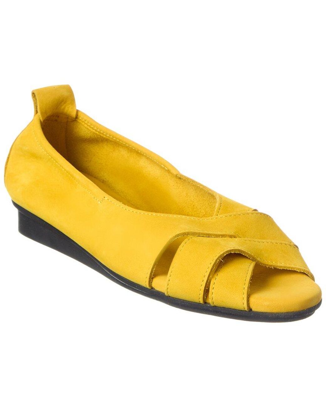 Arche Yellow Niwenn Leather Flat