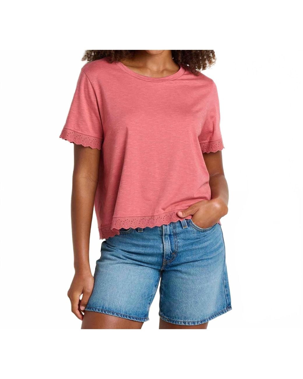 Toad & Co. Pink Clara Tee
