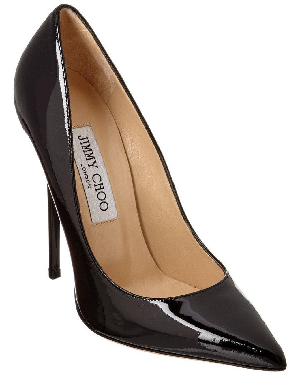 Jimmy Choo Anouk 120 Patent Pump in Black Lyst