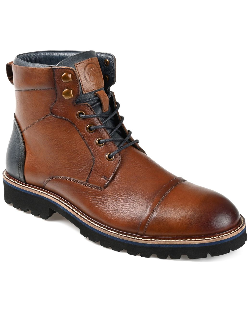 Thomas & Vine Brown Reddick Cap Toe Ankle Boot for men