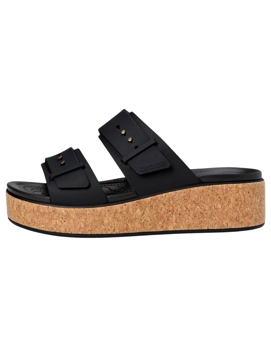 Crocs™ Brooklyn Cork Buckle Sandals 211252-001 in Blue | Lyst