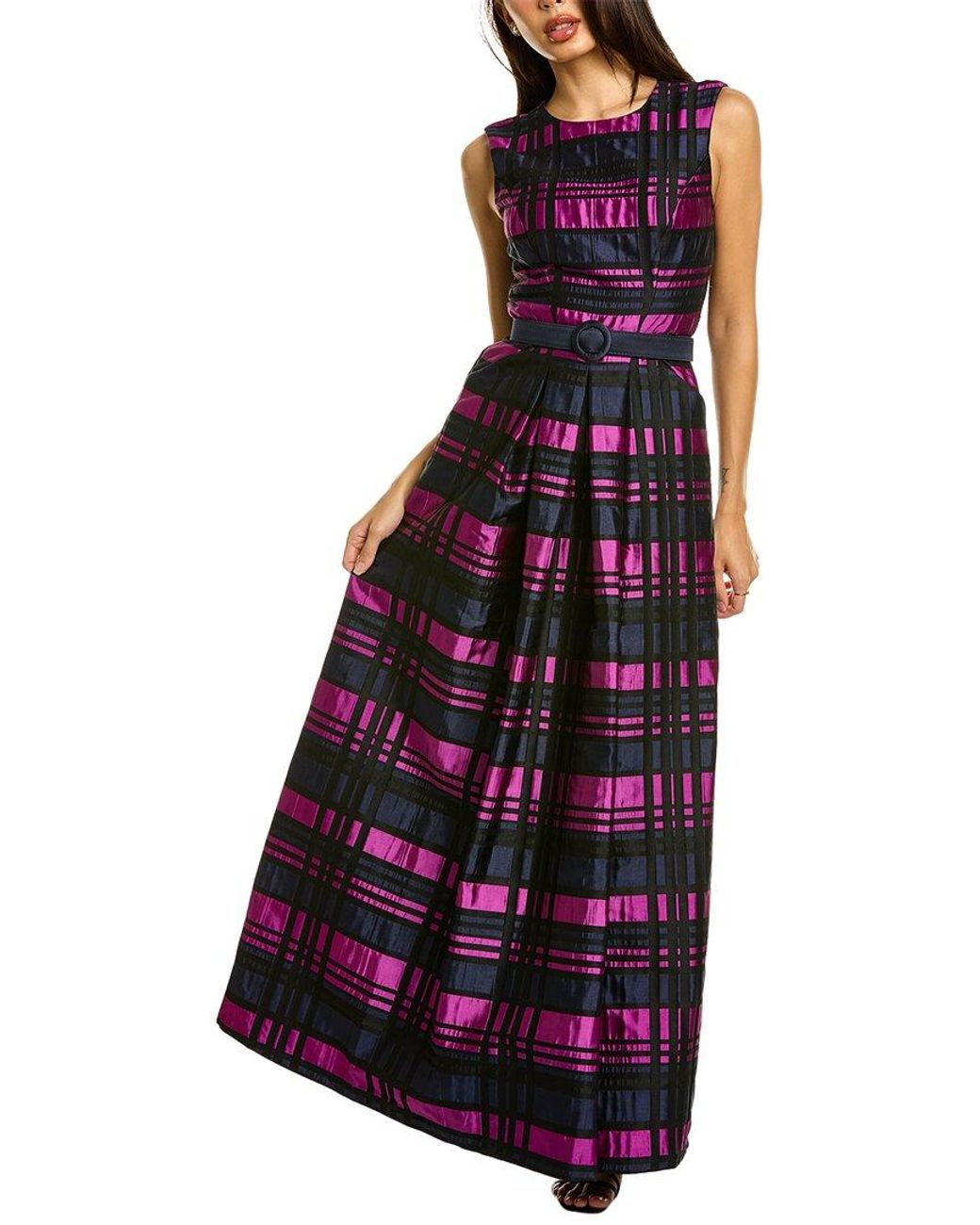 Kay Unger Celina Gown in Purple | Lyst