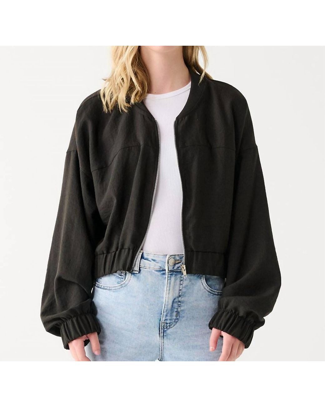 Dex Black Bomber Jacket