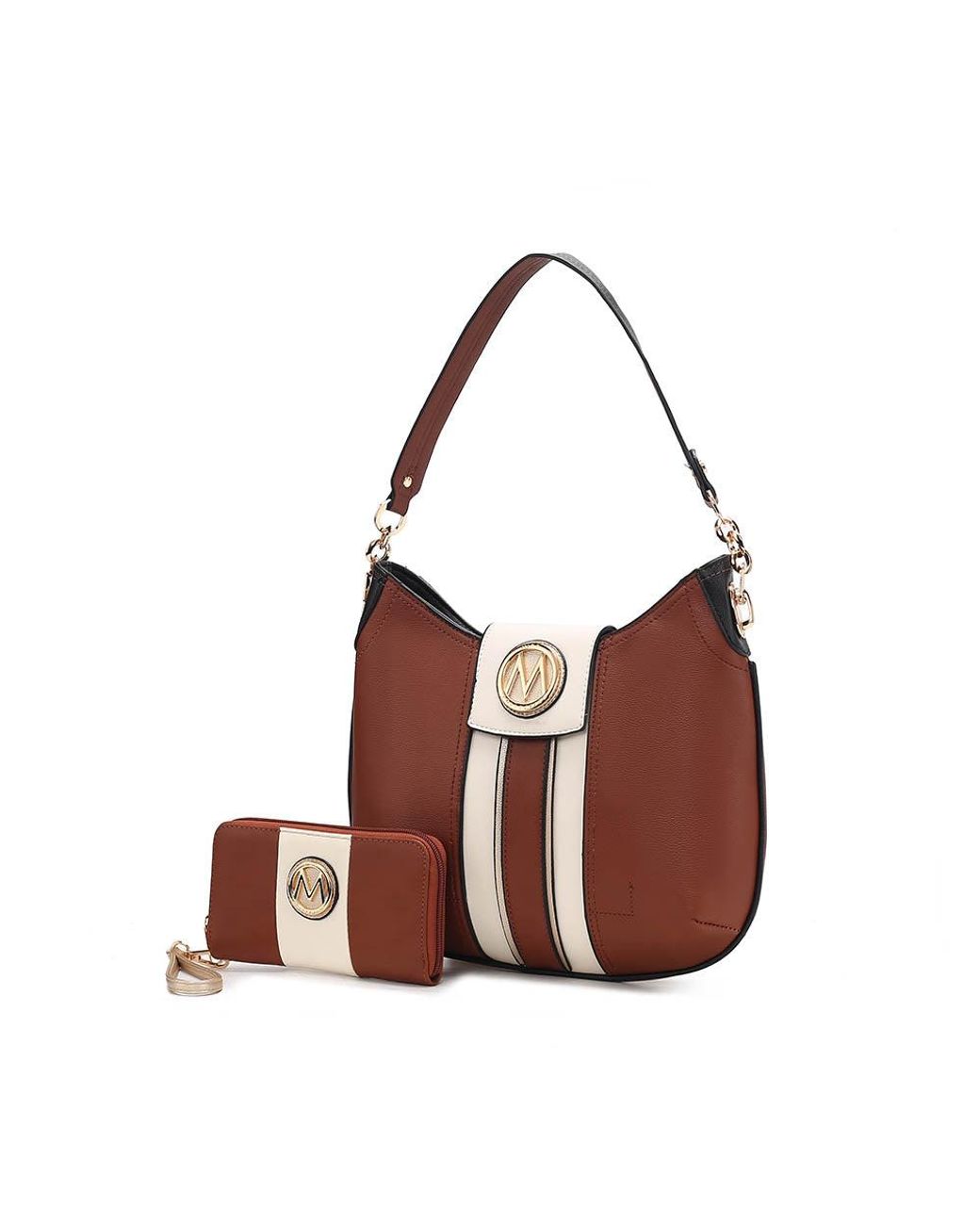 MKF Collection by Mia K Torri Hobo Bag With Wallet By Mia K in Brown Lyst