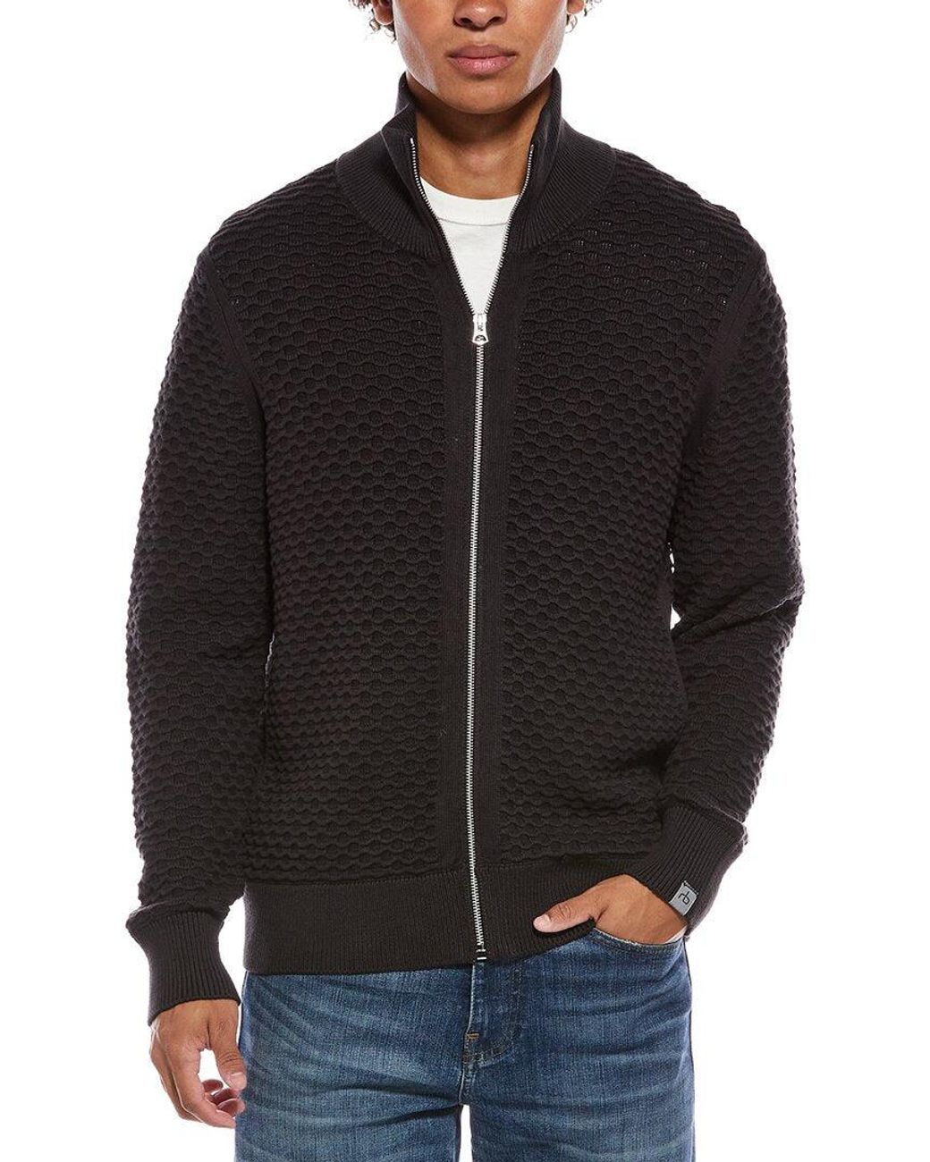 Rag & Bone Black Ottoman Andrew Jacket for men