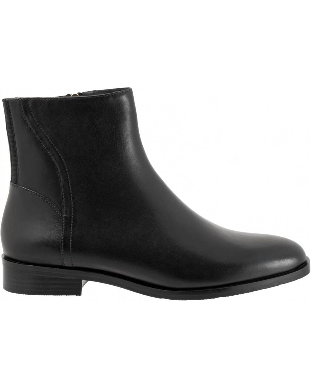 Trotters Black Ava Ankle Boot