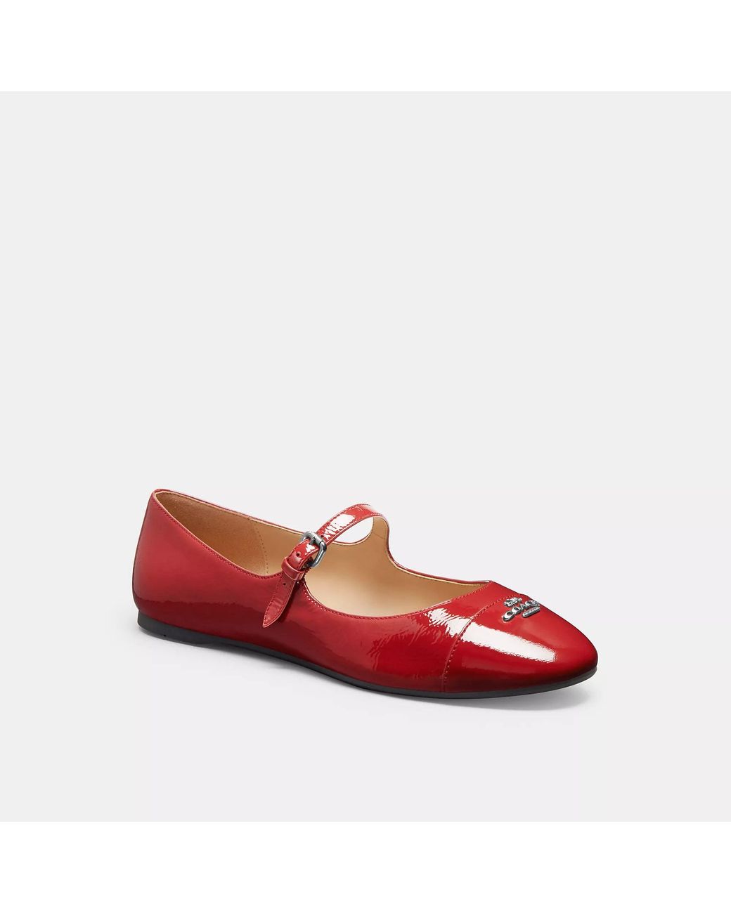 極美品 コーチ Aubree Mary Jane フラット ストラップ 24 coach-red-Aubree-Mary-Jane.jpeg