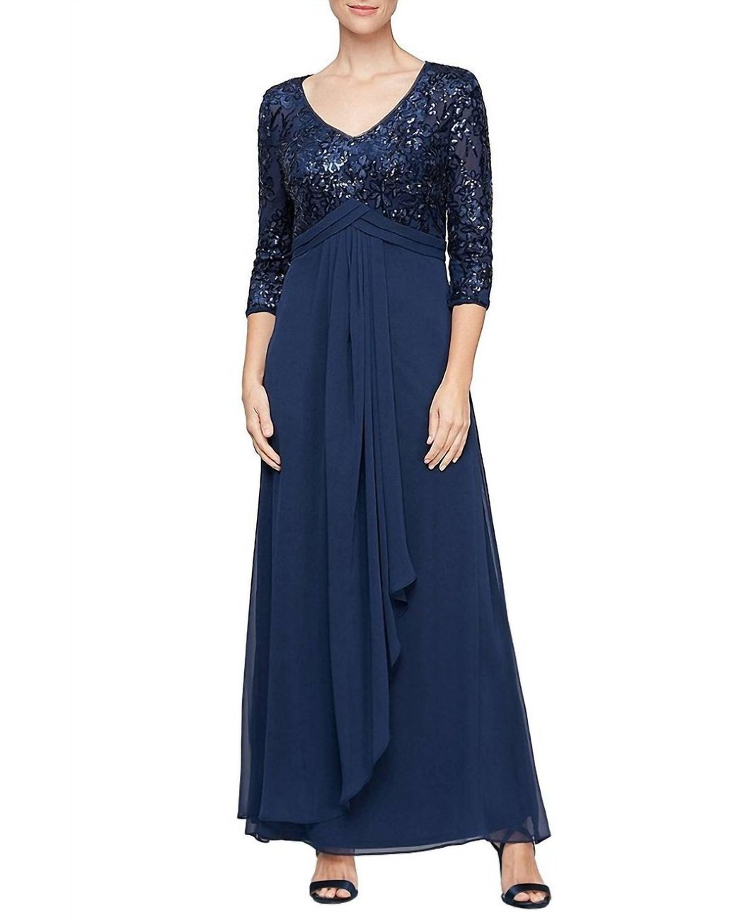 Alex evenings royal blue deals dress