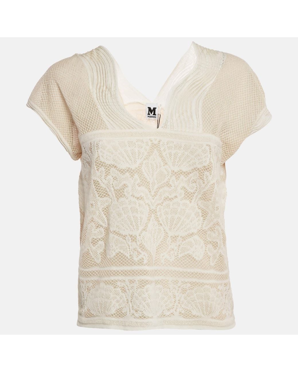 Missoni Natural Lurex Knit Top