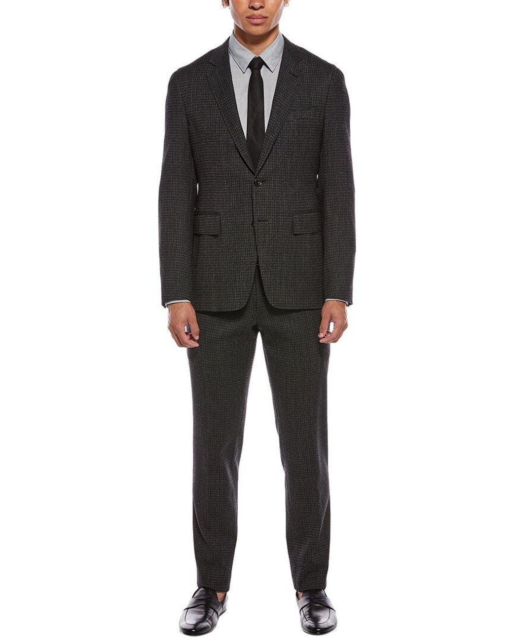Canali Black 2Pc Wool-Blend Suit for men