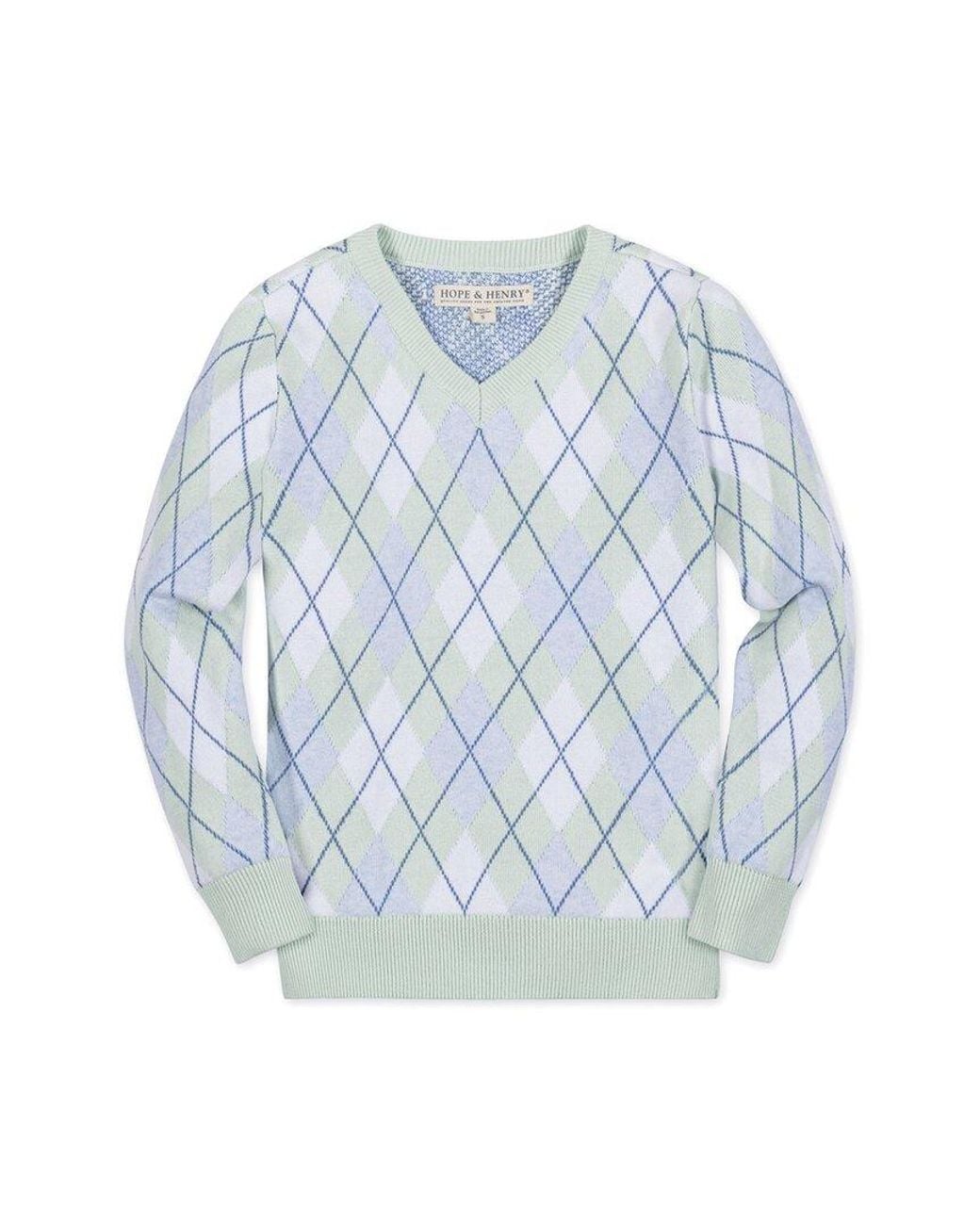 Hope & Henry Blue Pullover for men