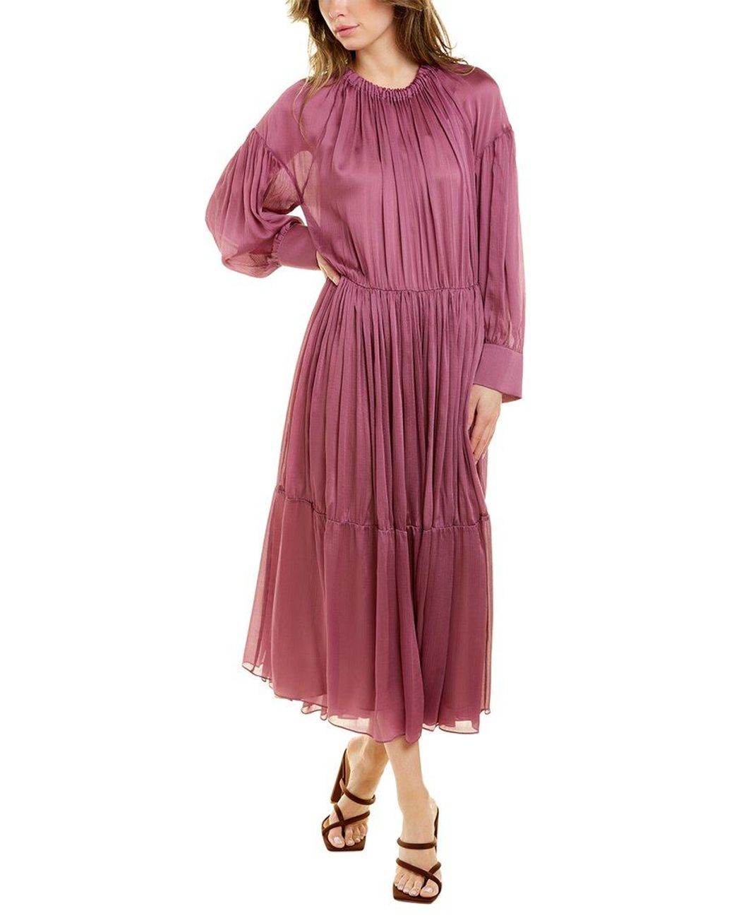 Vince silk top midi dress