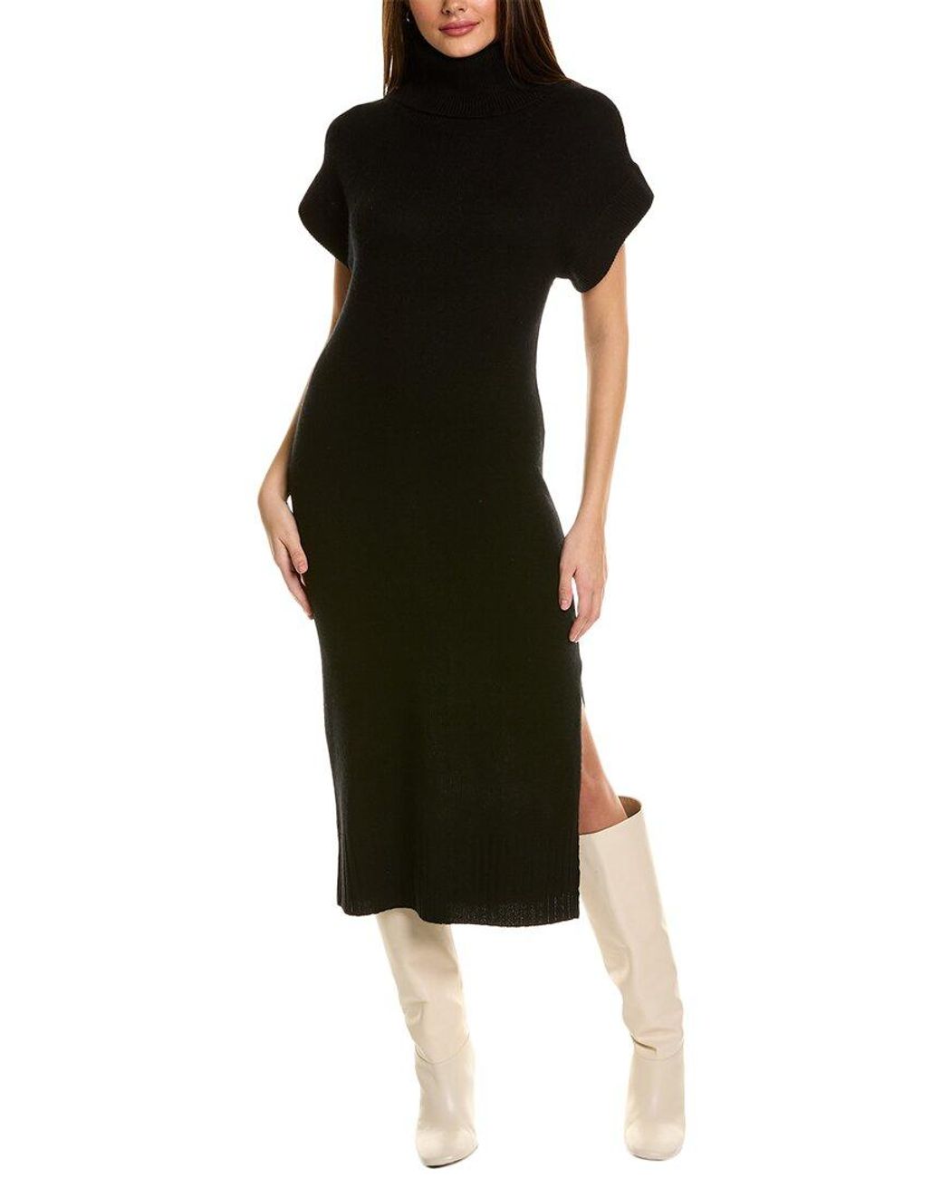 Philosophy Turtleneck Cashmere Midi Dress in Black Lyst