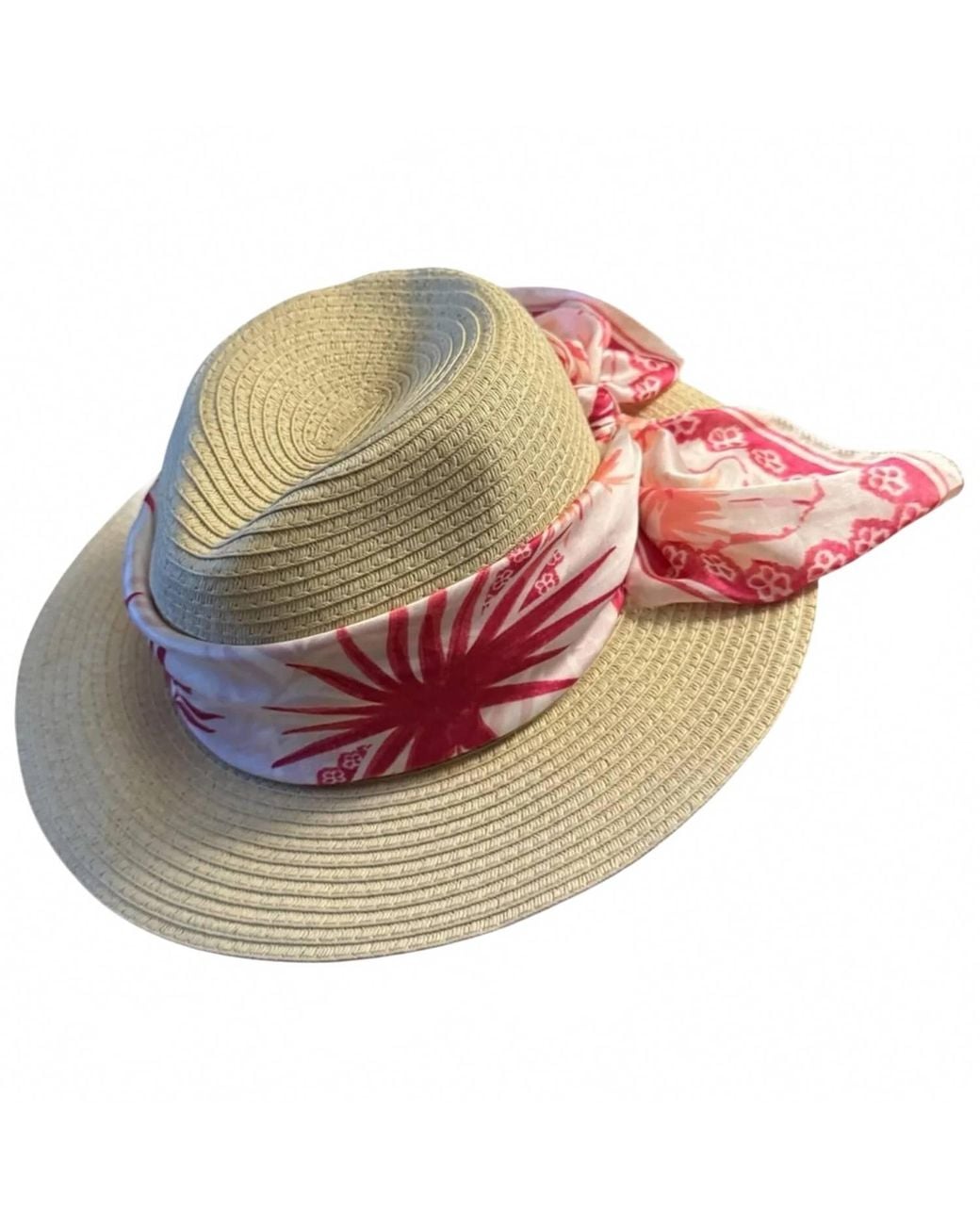 Style & Co. Red Straw Sun Hat