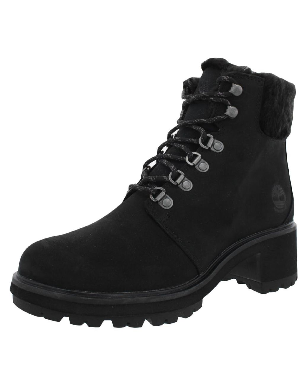 Timberland Kinsley Leather Ankle Boot Hiking Boots in Black | Lyst
