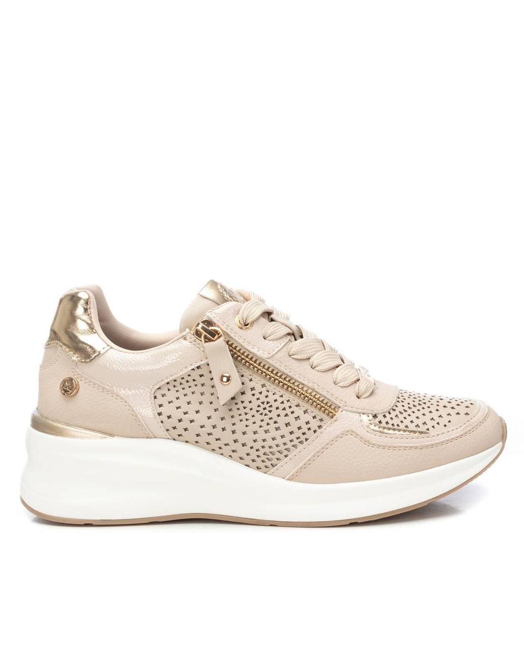 Xti Natural Wedge Sneakers By