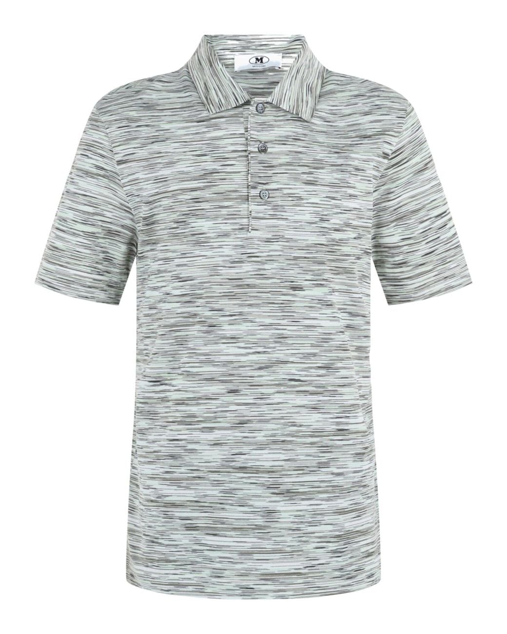 Missoni Gray Zig Zag Polo Shirt for men