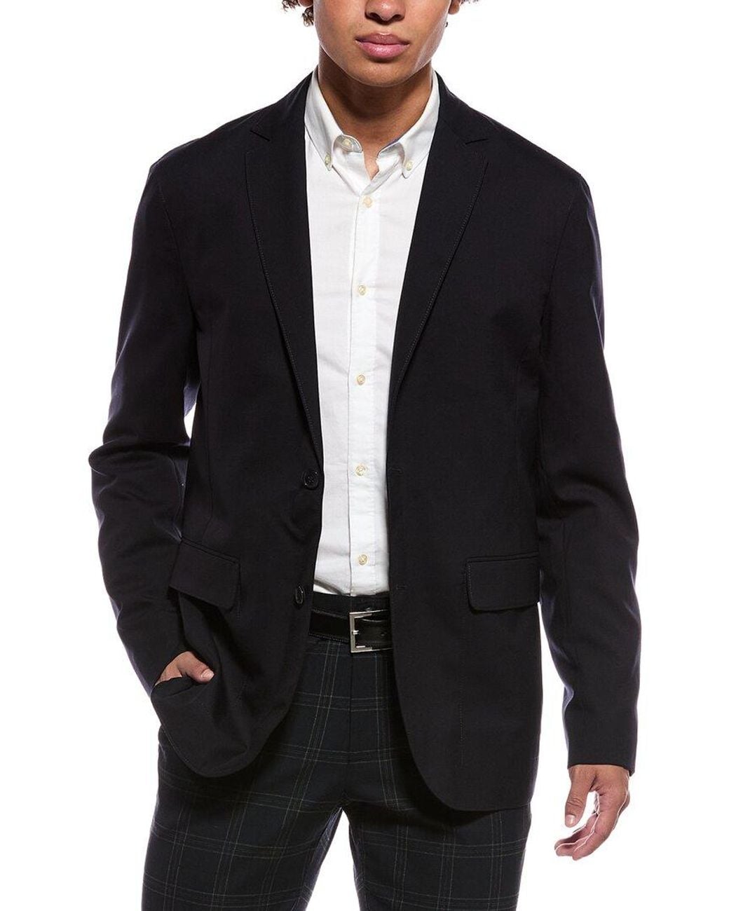 Orlebar Brown Black Sepher Wool Jacket for men