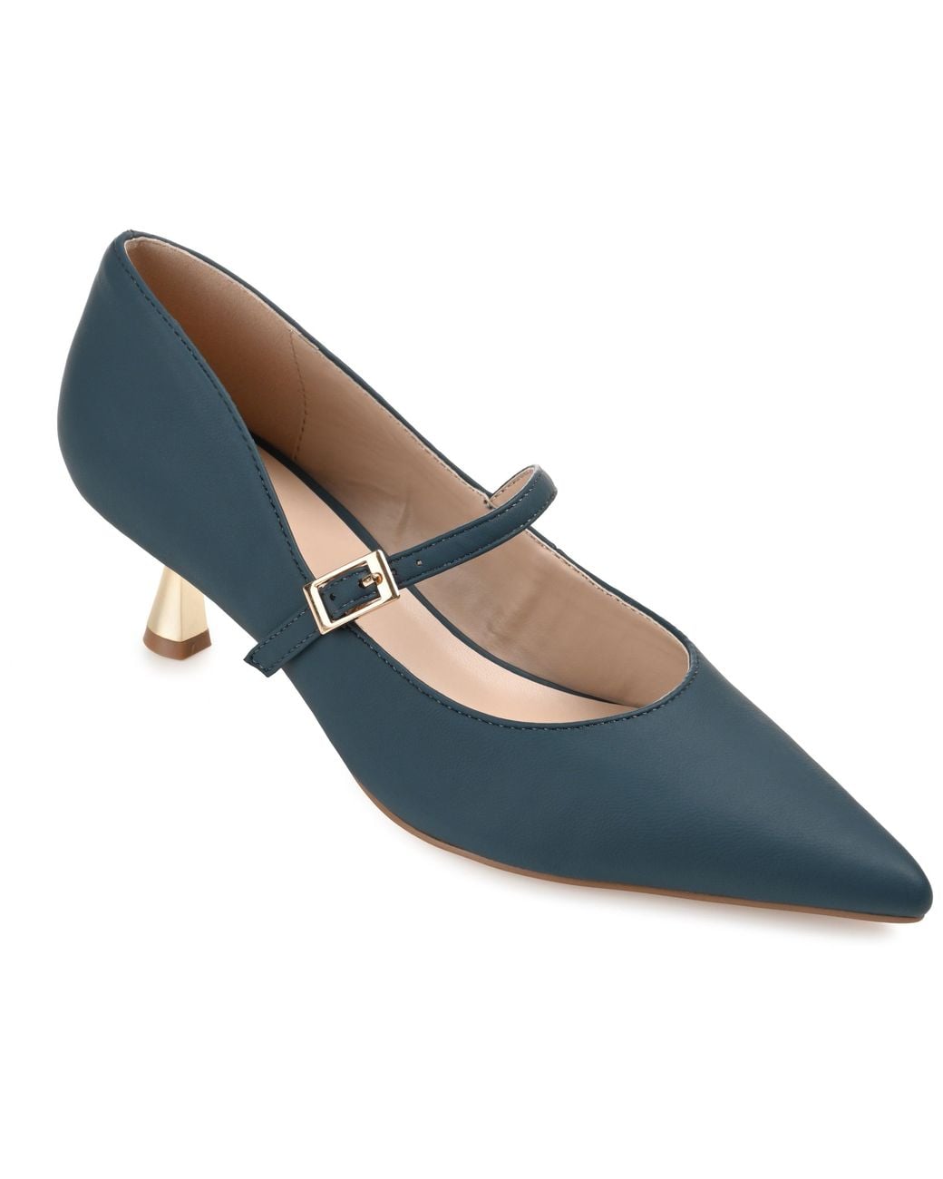 Journee Collection Blue Manza Pump
