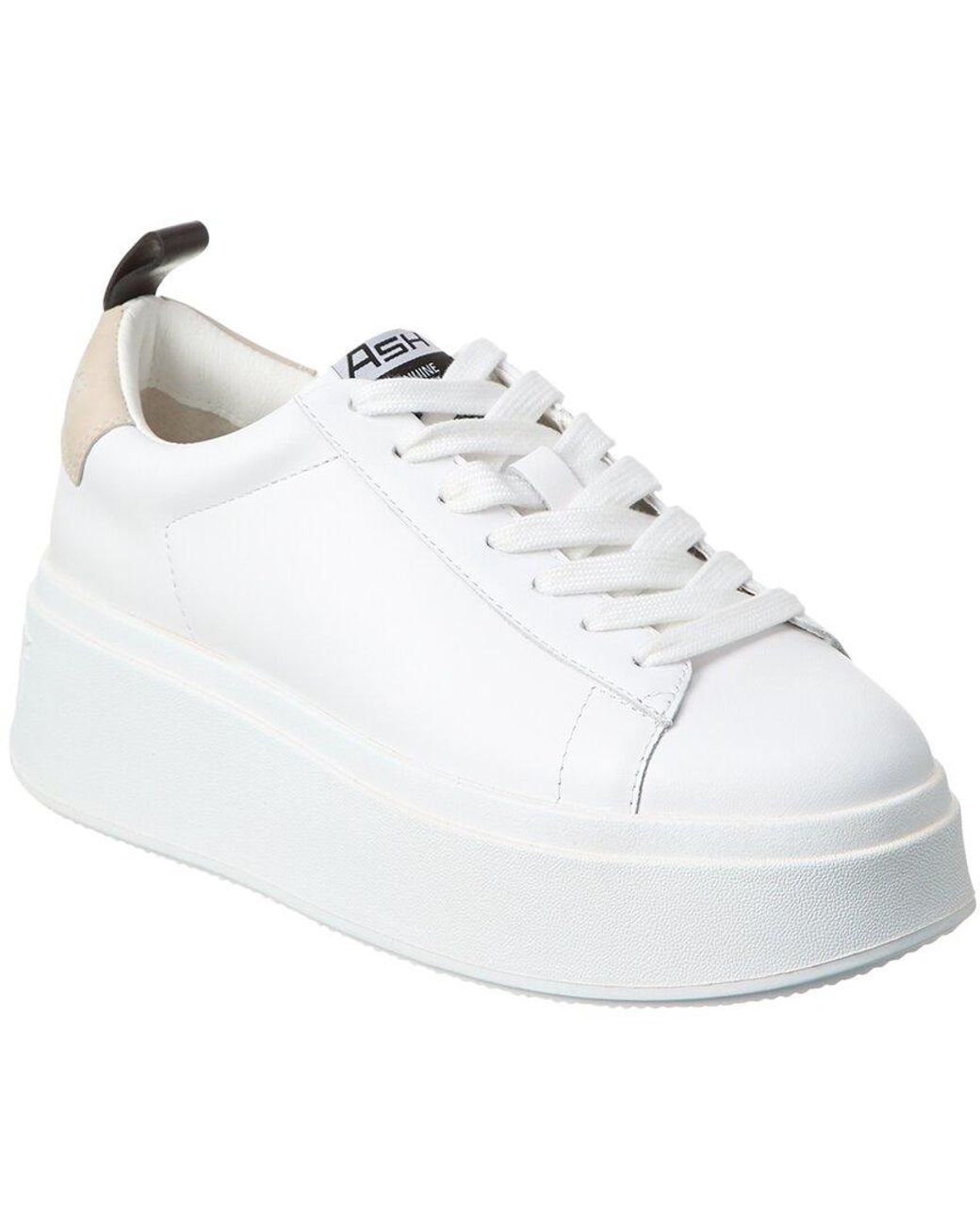 Ash Move Leather Platform Sneaker in White | Lyst