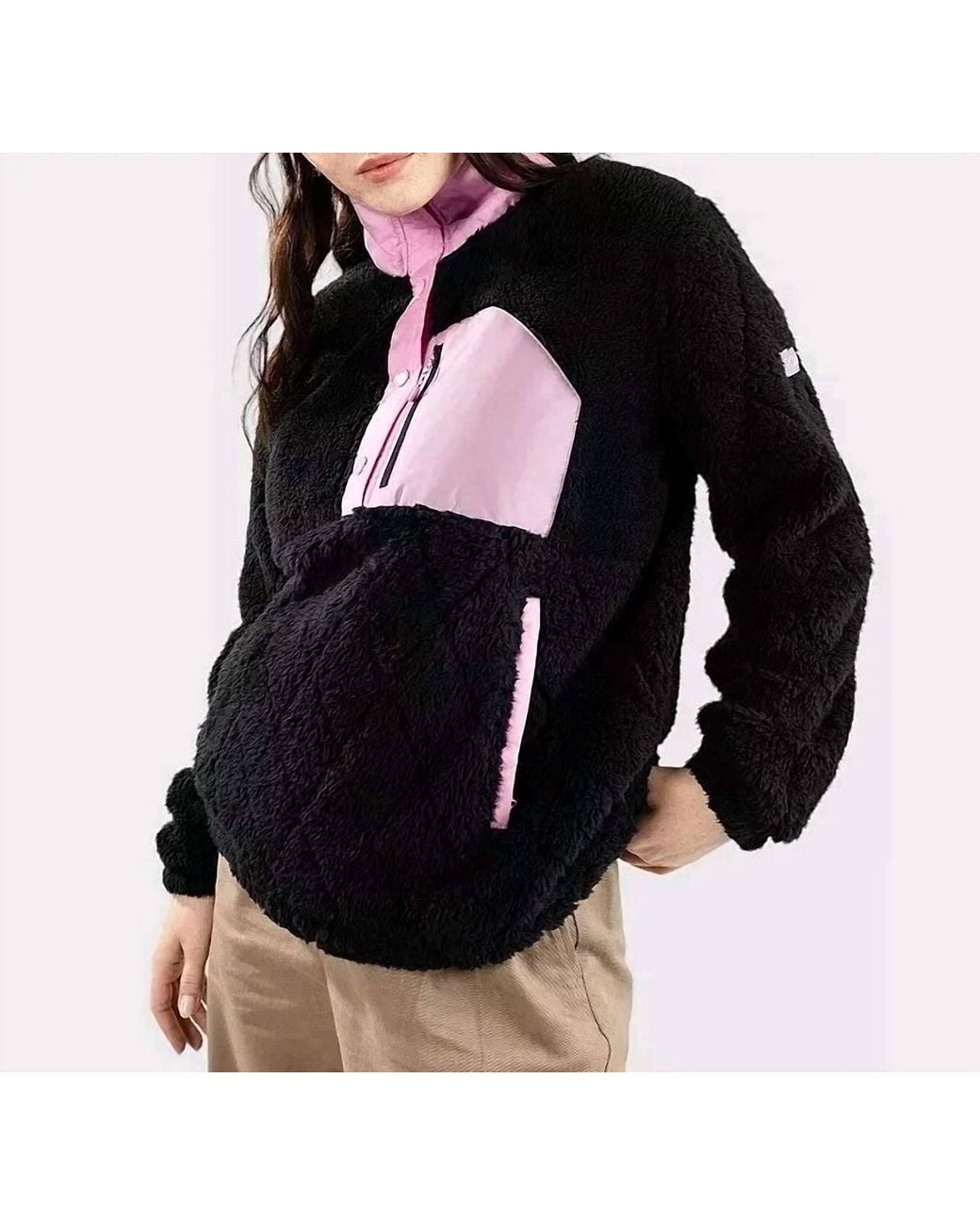 Roxy Black Alabama Technical Fleece Jacket