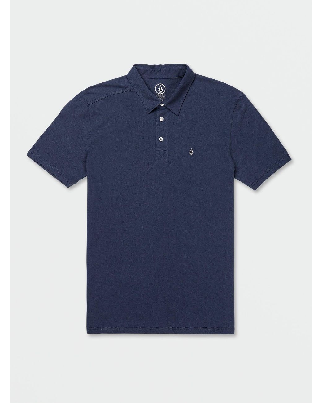 Volcom Banger Short Sleeve Polo Shirt in Blue for Men | Lyst