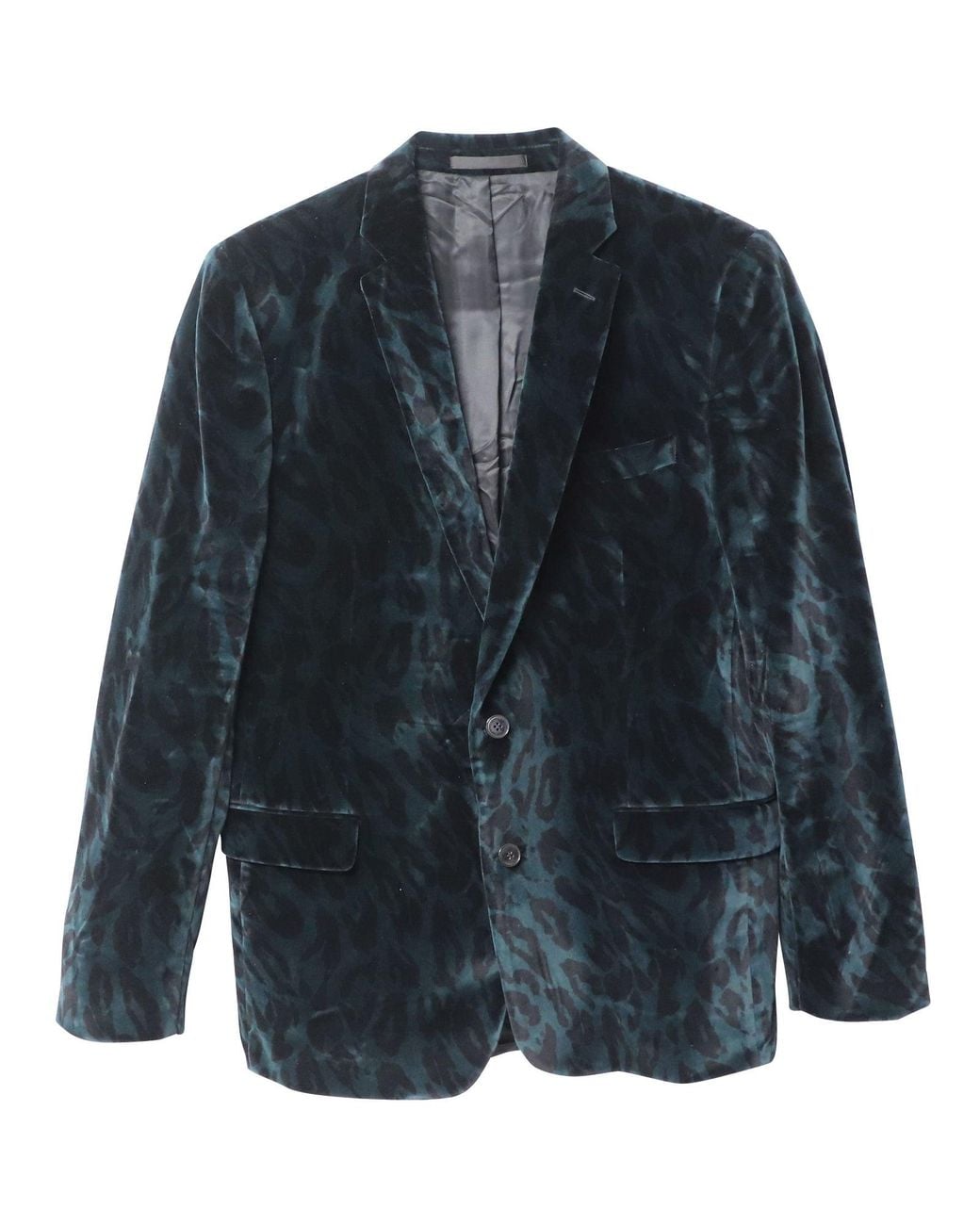 Versace Blue Animal Print Blazer for men