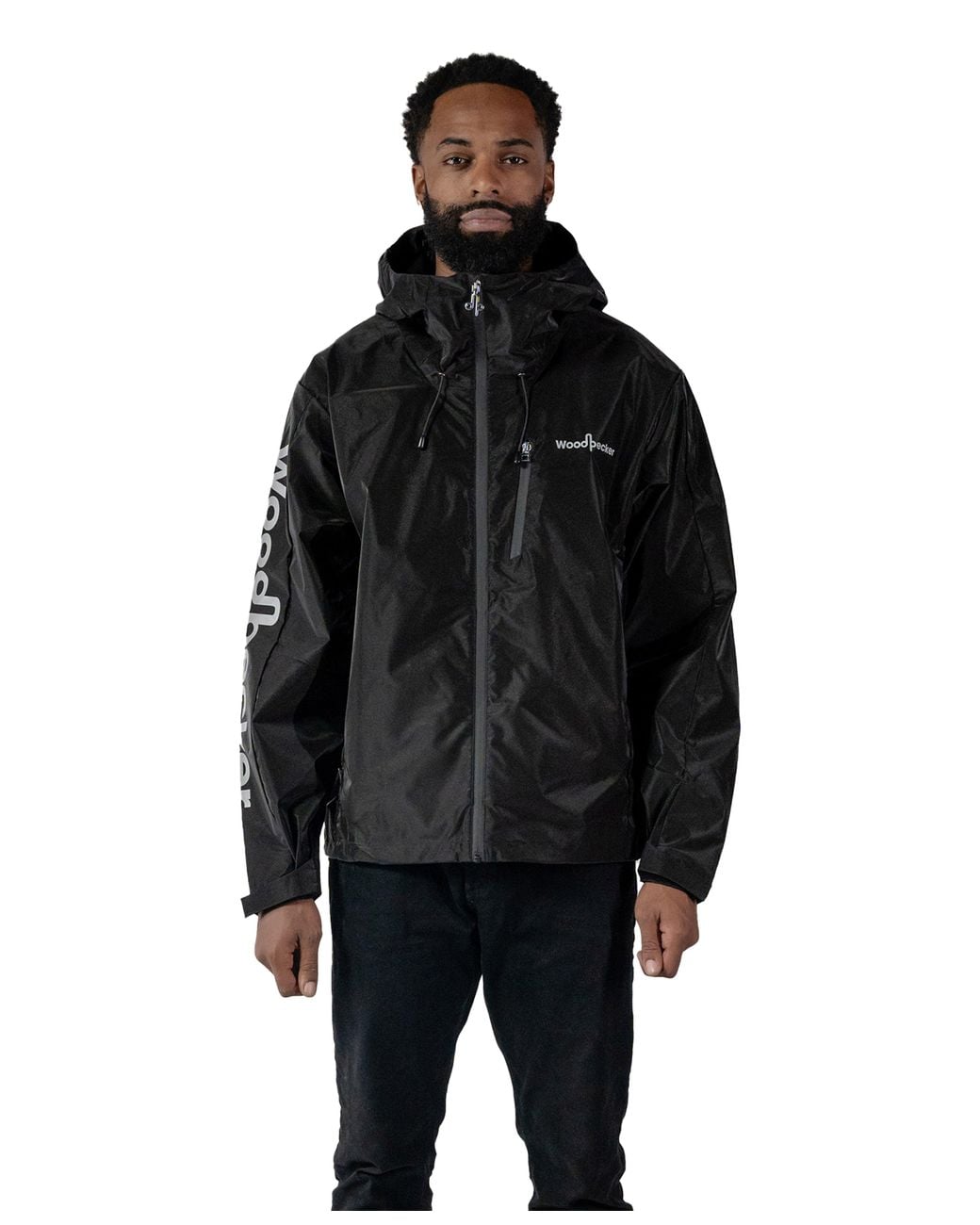 Woodpecker Black Wind Shell Jacket for men