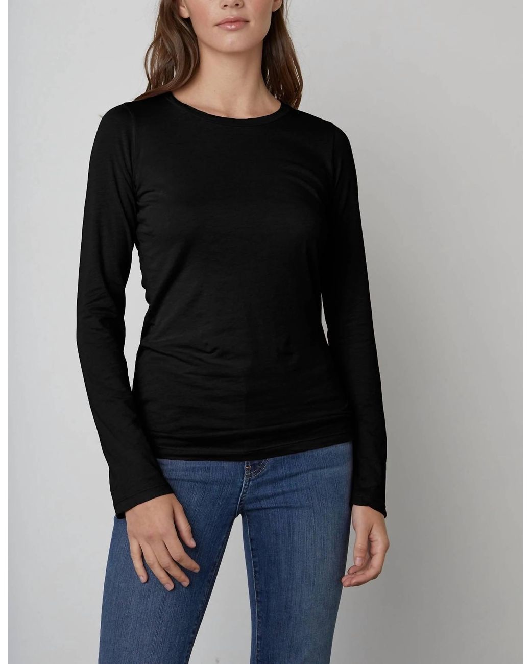 Zofina Long Sleeve Crew Neck Tee 