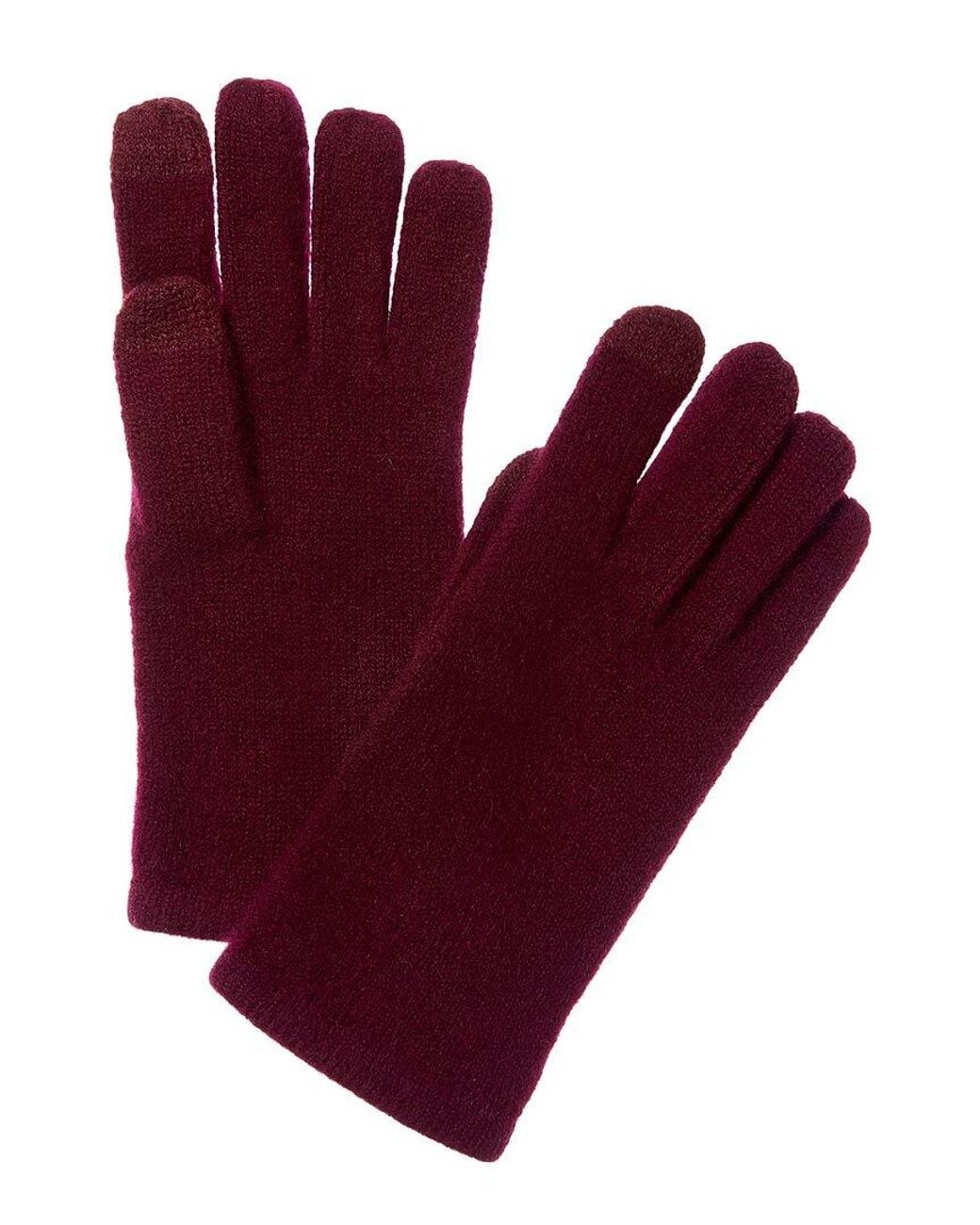 Sofiacashmere Red Sofiacashmere Touch Screen Cashmere Glove