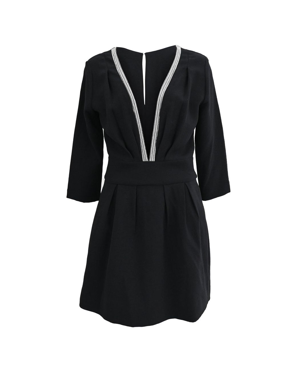 Ba&sh Black V-Neck Mini Dress
