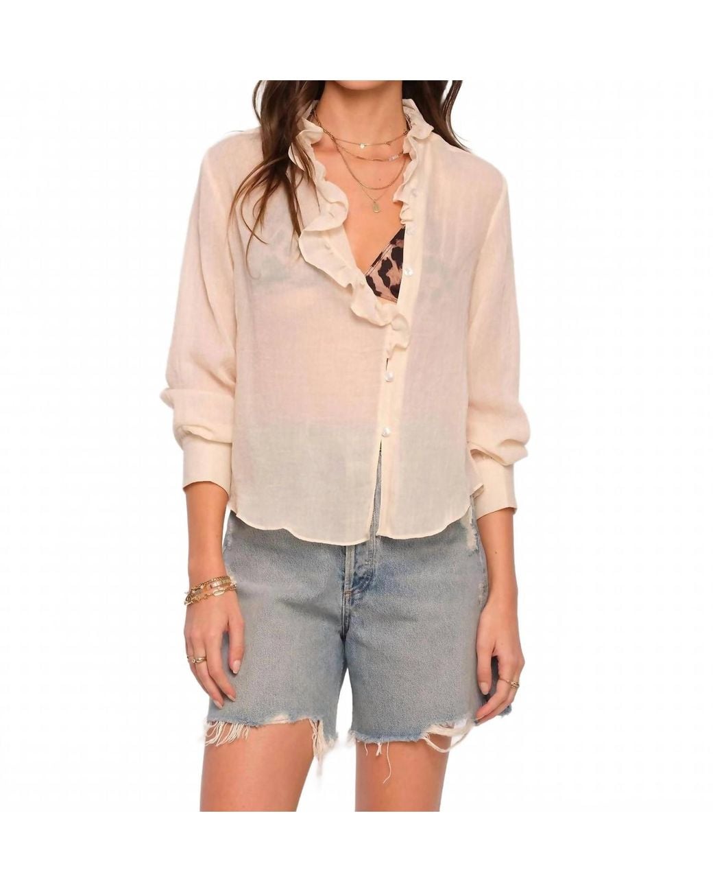 Heartloom Gray Rachel Button Down Shirt
