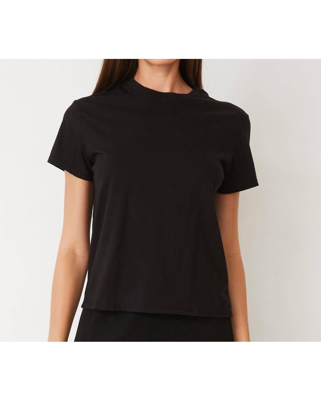 Monrow Black Basic Top