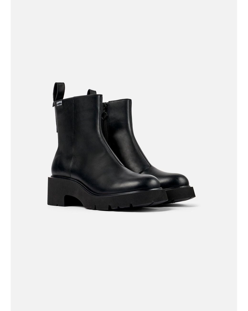 Camper Black Milah Lug Platform Boot