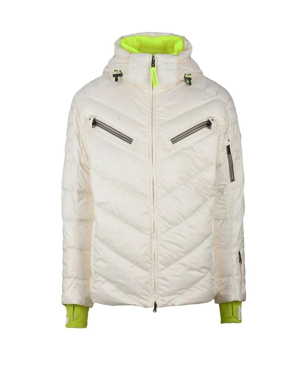 Bogner Gray Padded Down Jacket Zip for men