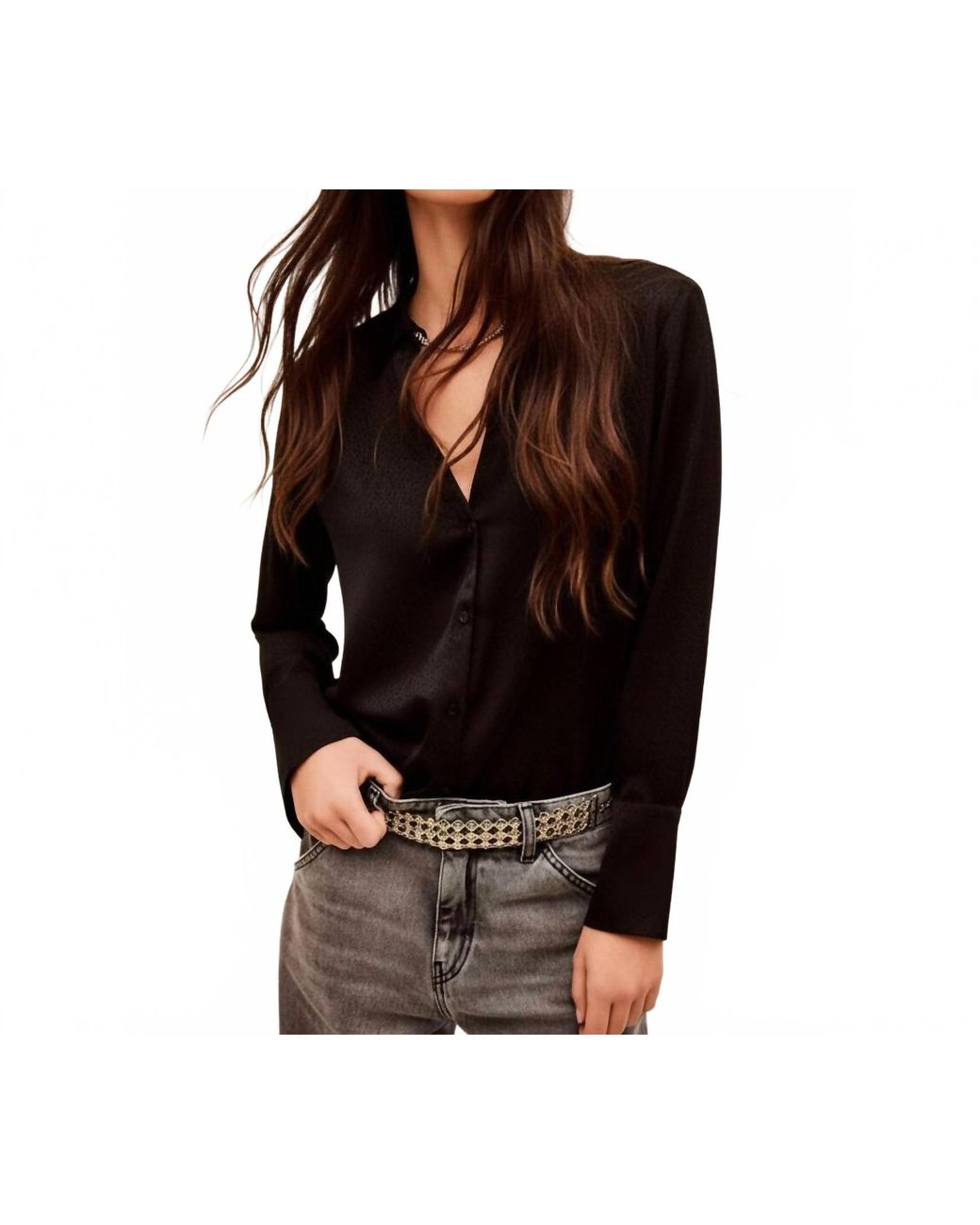 Ba&sh Black Itsey Shirt