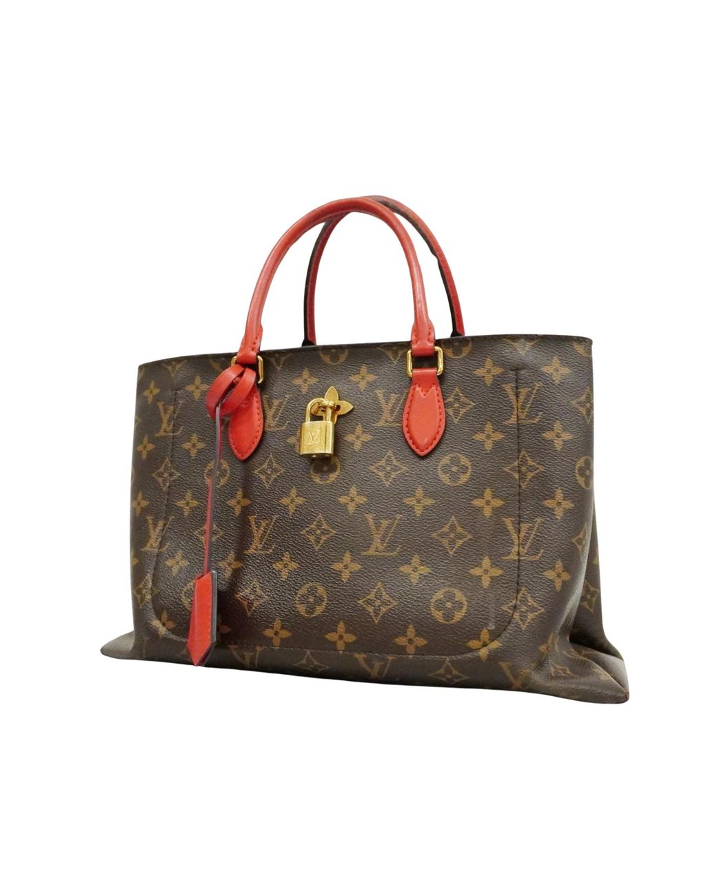 Louis Vuitton Flower Tote Canvas Tote Bag pre owned in Brown Lyst