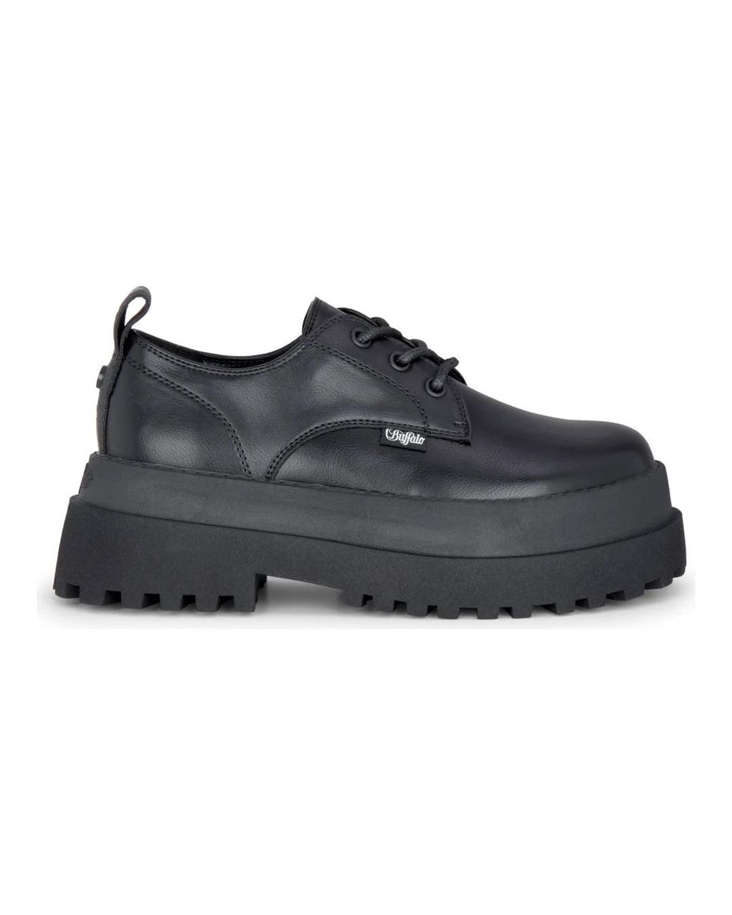 Buffalo Black Pluto Lace Up