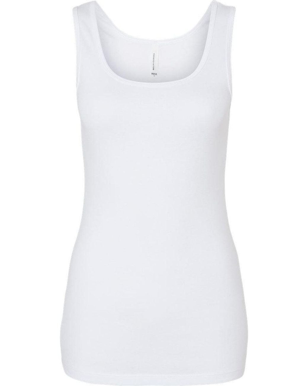 Bella Canvas White Micro Rib Tank
