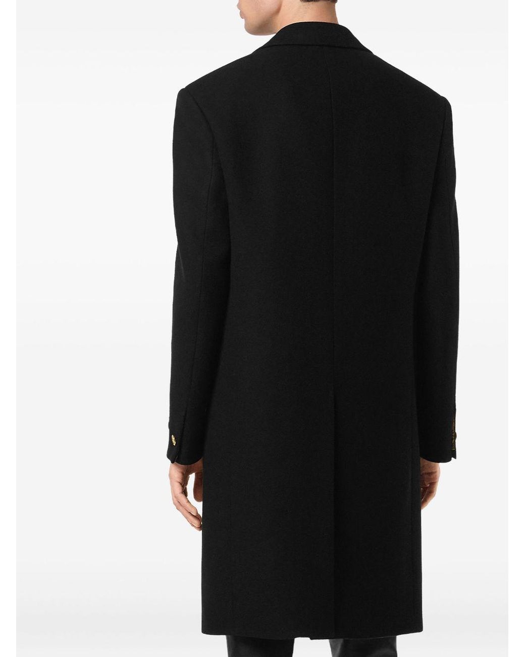 Versace Black Long Coat for men