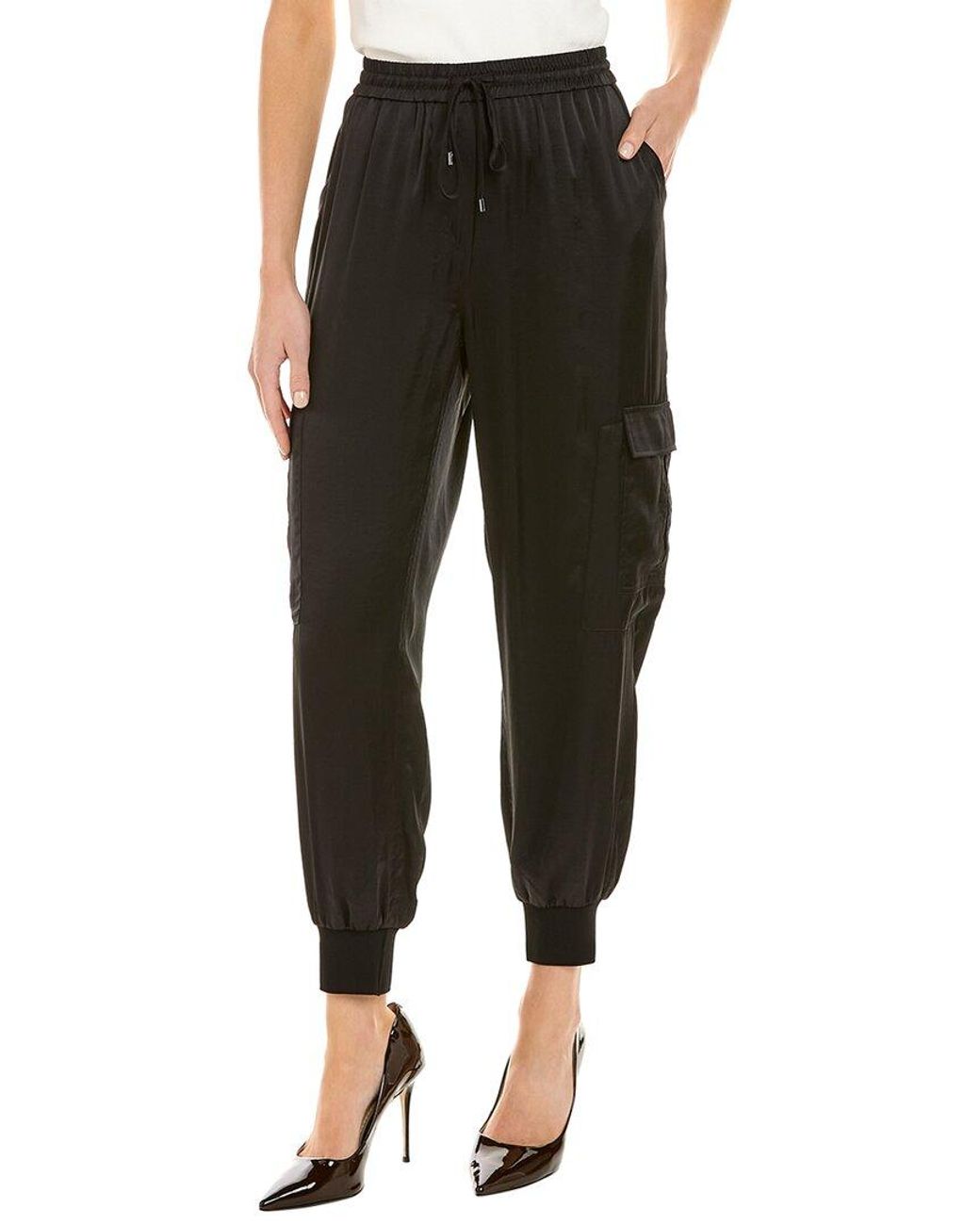 Tahari Cargo Pant in Black | Lyst