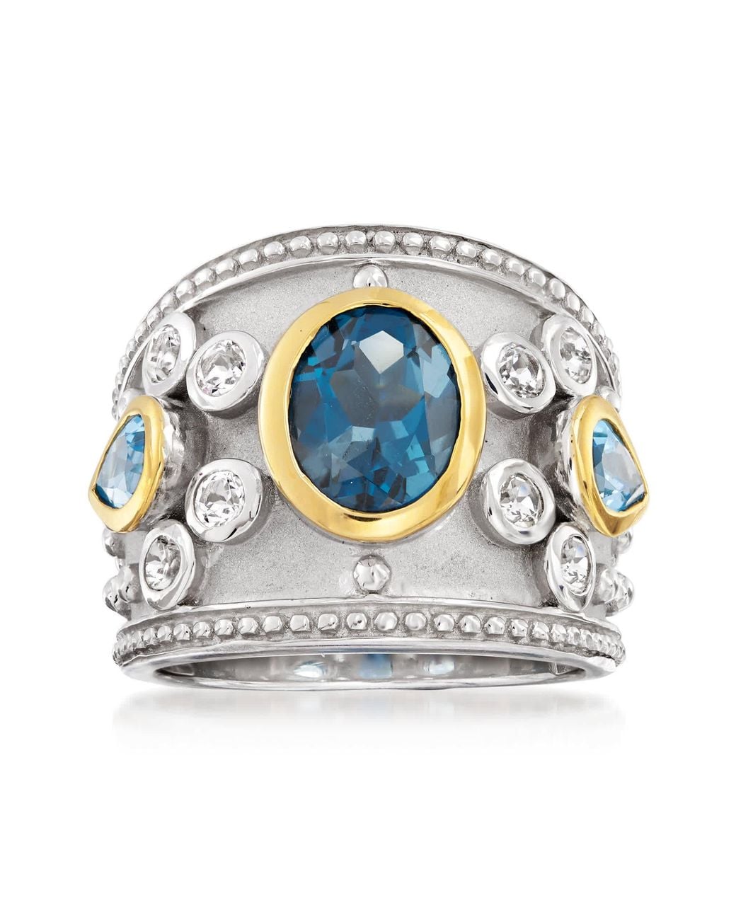 Ross-Simons Metallic And Topaz Ring