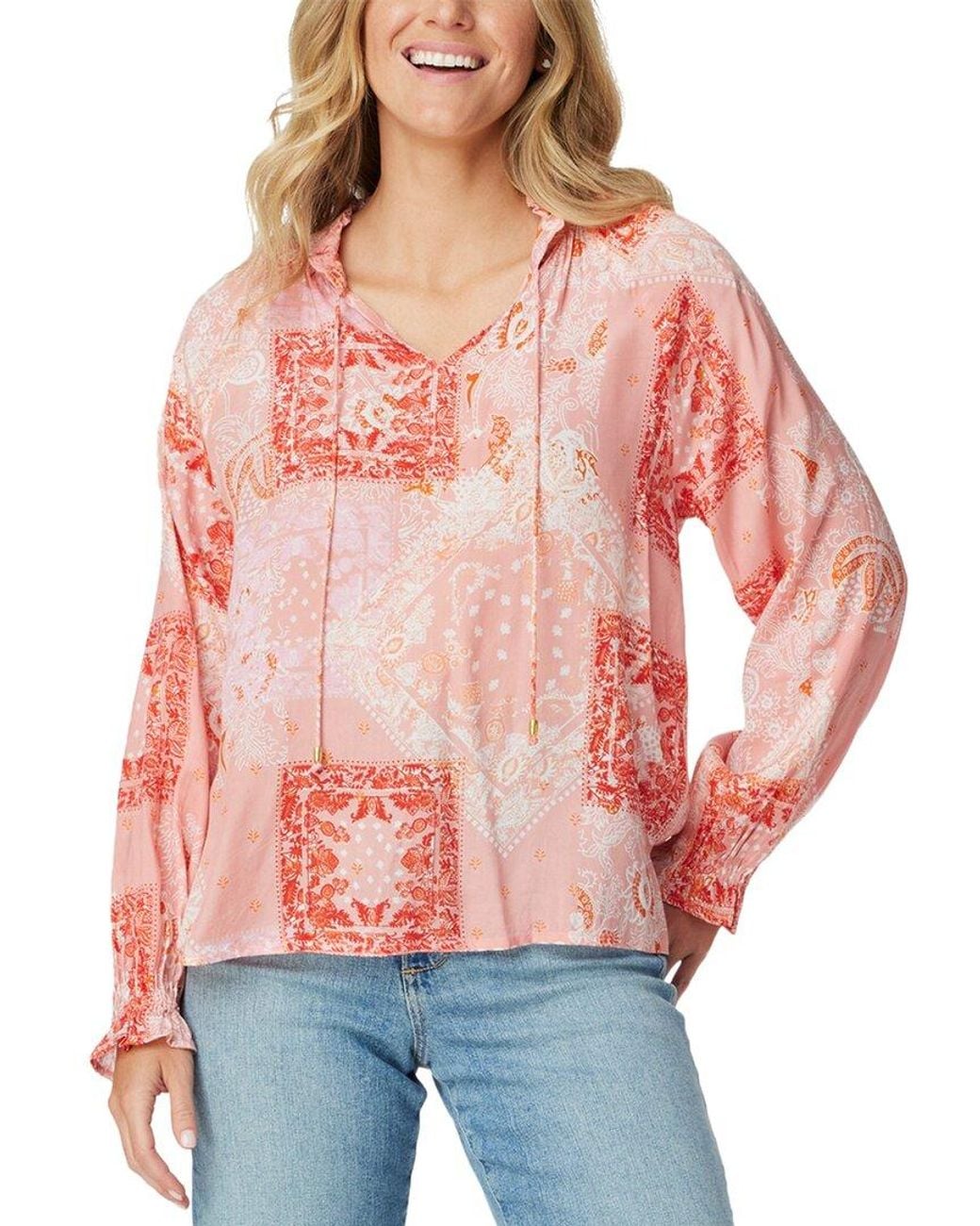 Roberta Roller Rabbit Red Maisie Patchwork Jay Top