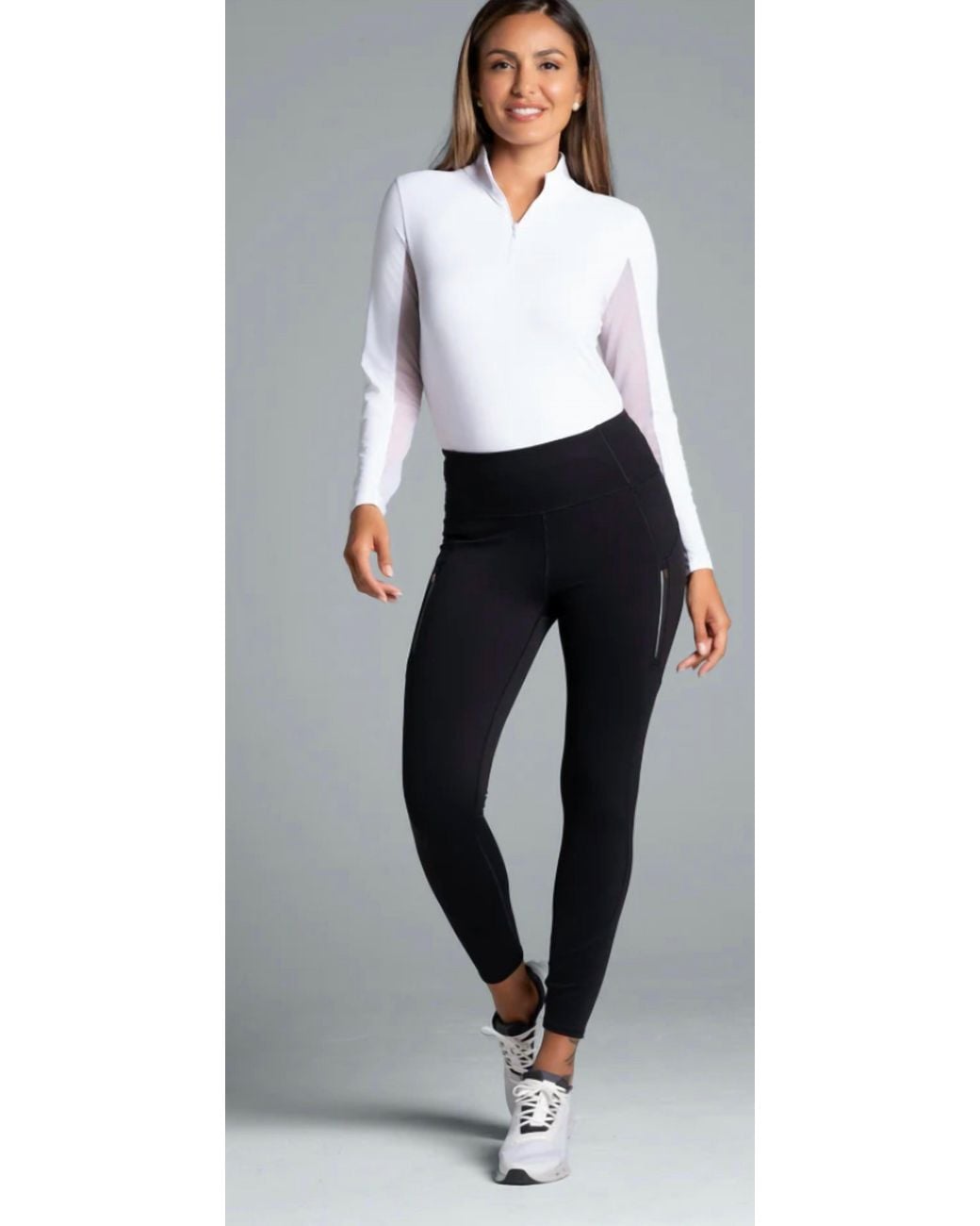 IBKUL Black Reflect Performance Legging