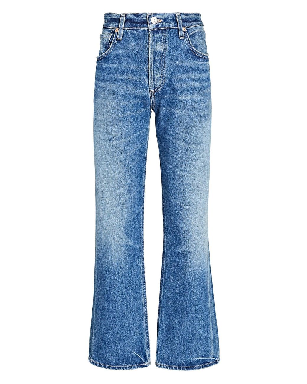 Citizens of Humanity Neve Low Slung Straight-leg Jeans in Blue | Lyst
